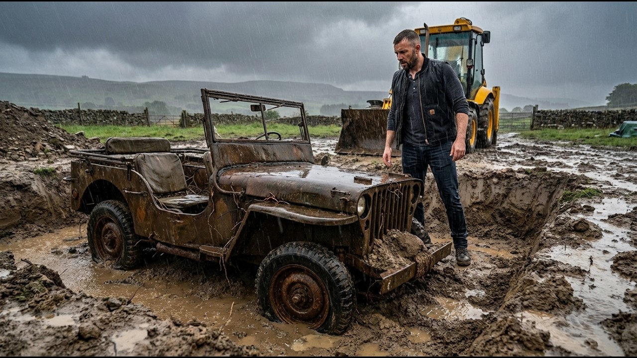 1942 Willys Jeep Buried Underground for 50 Years — Incredible ASMR Restoration