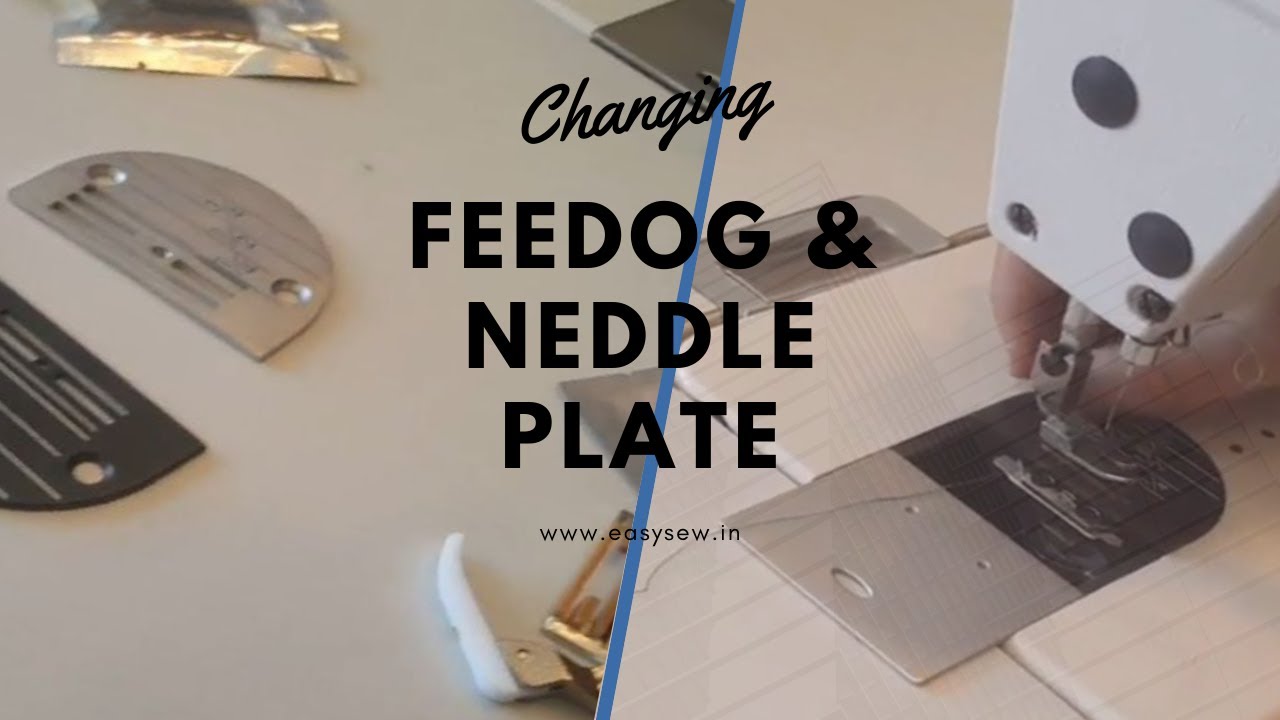 Change the plate and feed dog in Juki Single Needle|Needle Plates & Feedog|Easysew|