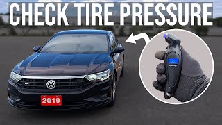 How to Check Tire Pressure - Volkswagen Jetta (2019-2024)