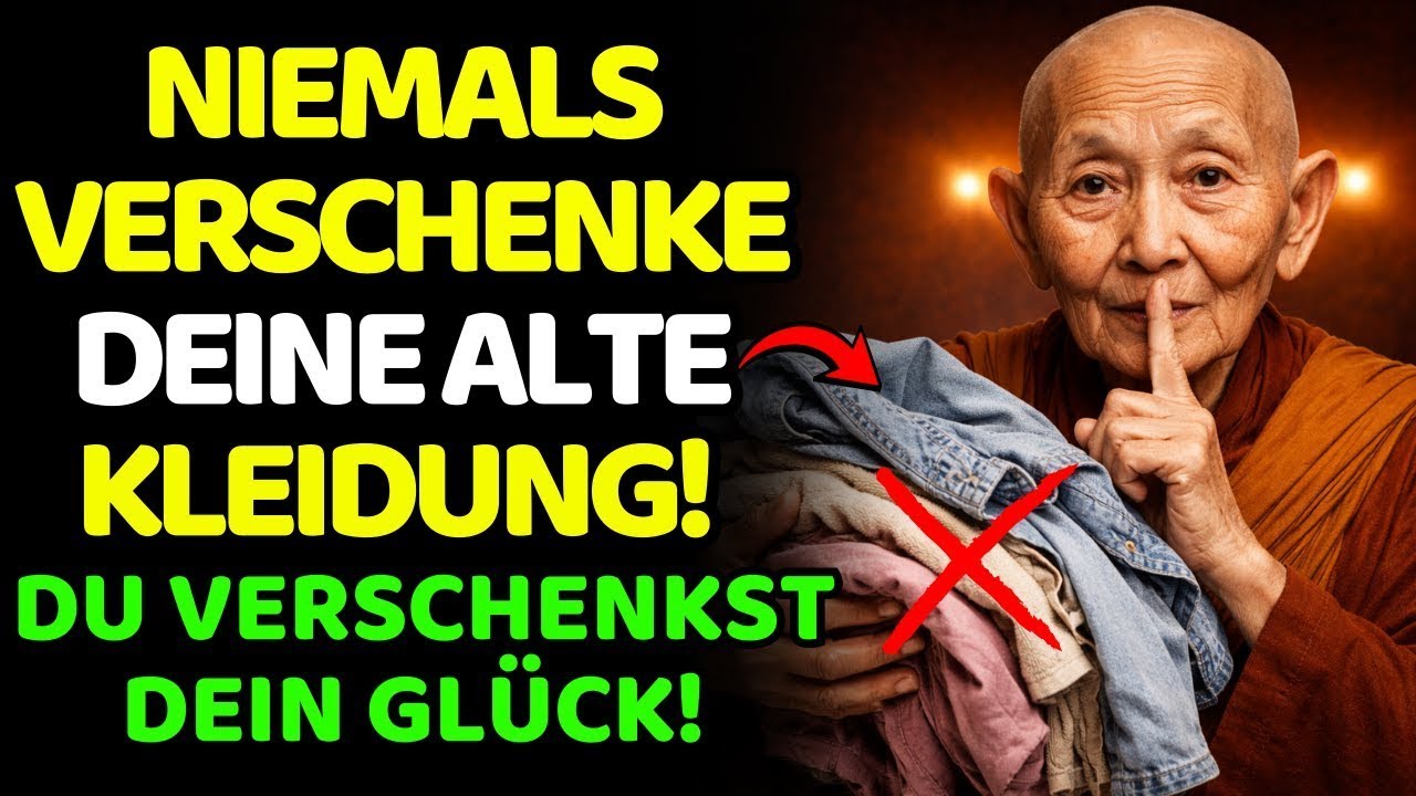 ANGST! Verschenk NIEMALS Deine Alte Kleidung — Du VERSCHENKST Dein GLÜCK | Buddhistischer Mönch