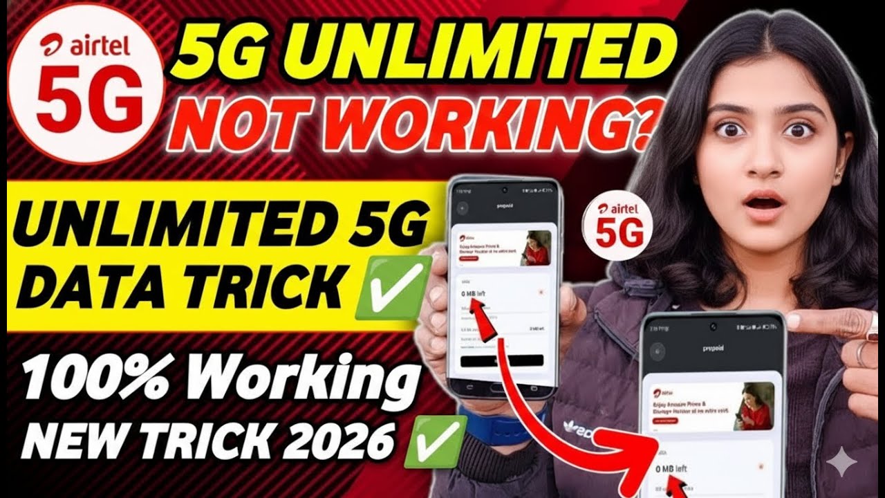Airtel 5G Unlimited Data Not Working? Why Airtel Unlimited 5G Not Working✅ How to activate Airtel 5g