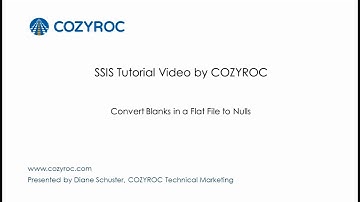 How to Convert Blank Values to Null in a Flat File Source  - SSIS tutorials for Beginners by COZYROC