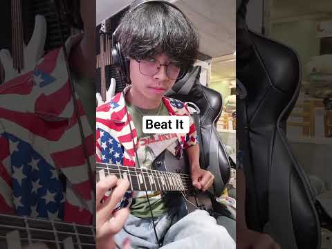 Beat It Guitar Solo Cover #michaeljackson #evh #guitar #guitarsolo #rock #music #beatit