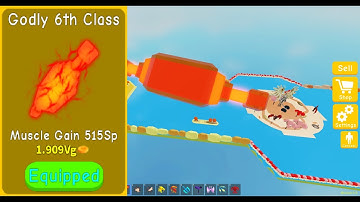 Getting Godly 6th class in roblox lifting simulator