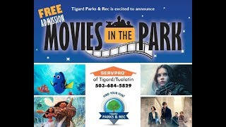 Movies in the Park with Tigard Parks Rec