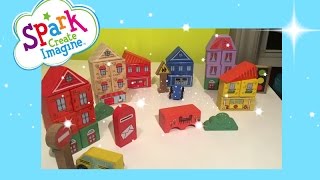 Spark Imagine Create  Wooden City Blocks Toy Review ($12.94 Canadian)