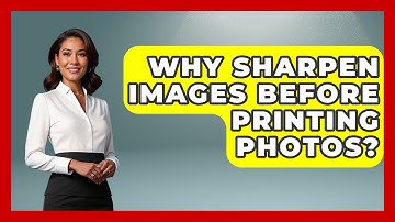 Why Sharpen Images Before Printing Photos? - Image Review Studio