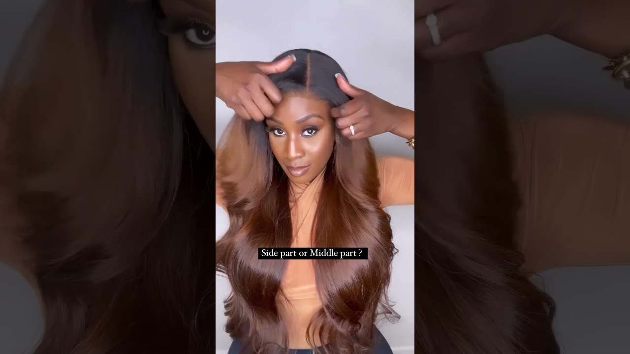 Switch from a side to middle part in just seconds, you can’t go wrong either way 😍