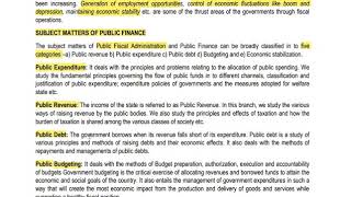 Overview of Public Fiscal Administration