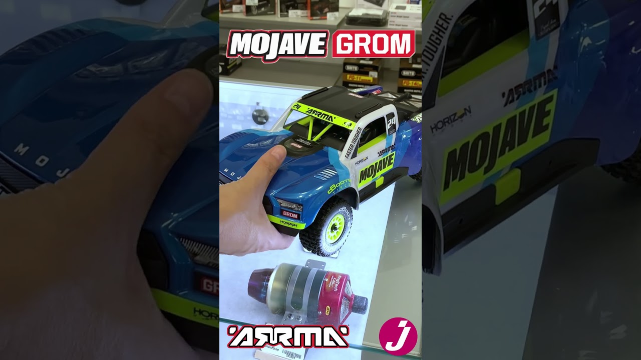 ARRMA Mojave Grom MEGA 4WD Camioncino Desert Racer 1/18 Elettrico RTR Blu/Bianco - Foto 4