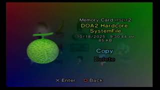 Dead Or A Ps1dead Or A 2 Hardcore Ps2 Save File Icons