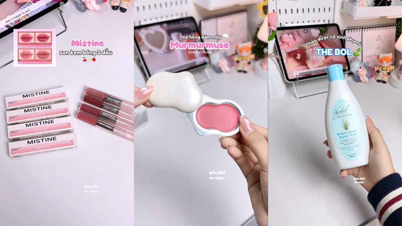 [Shopee Haul] Unboxing Đồ Makeup,Skincare Cho Các Nàng:Son Môi Hai Đầu,Kem Má,Mascara Lông Mày...