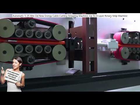 Automatic 5-25 mm Diameter Cable Cutting Stripping Machine, Up To 8 Layer Rotary Stripping Machine