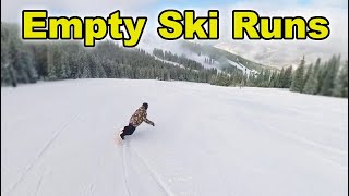Vail Ski Resort Opening Day Ski Run