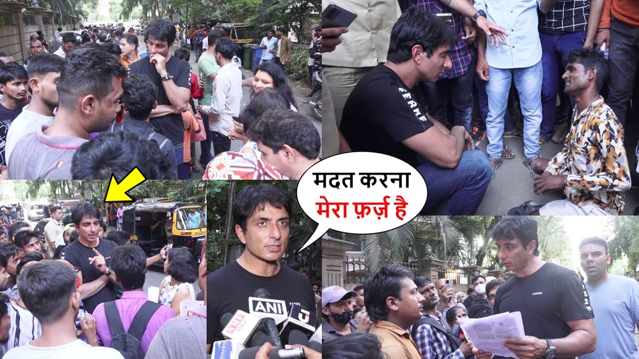 फिर लौटा गरीबों का मसीहा!🙏🏻 Sonu Sood Back At Helping Needy Standing Outside His Residence