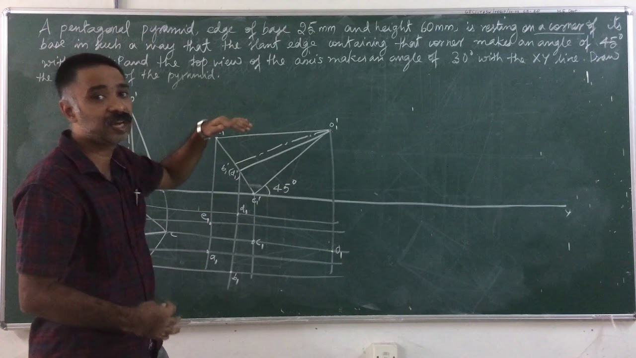Projection of Solids Second Problem In Malayalam YouTube