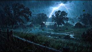 Heavy Rain & Thunder Bursting Across the Sky ⛈️( No Ads ) | Ease Your Mind & Drift Into Dreamland