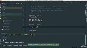 10  Equality and Relational Operators in Dart