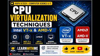 Topic : CPU Virtualization Techniques (Intel VT-x & AMD-V)