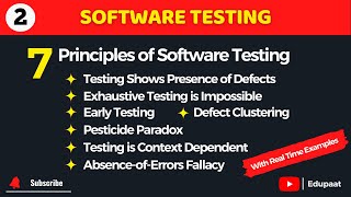 7 Principles of Software Testing with Real-Time Examples | QA Tutorial for Beginners 🔥