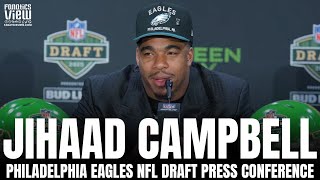Jihaad Campbell Reacts to Being Drafted by Philadelphia Eagles, Alabama Career | NFL Draft Interview