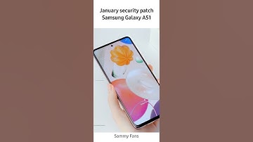 Samsung Galaxy A51 January 2022 security patch #Shorts