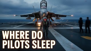 Life of a Fighter Pilot on a US Aircraft Carrier: Sleep, Eat, Survive!