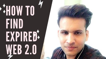 How To Find Expired Niche Relevant Web 2.0
