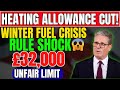 Shock for Seniors: £32,000 Rule Slashes Winter Fuel Support in UK!