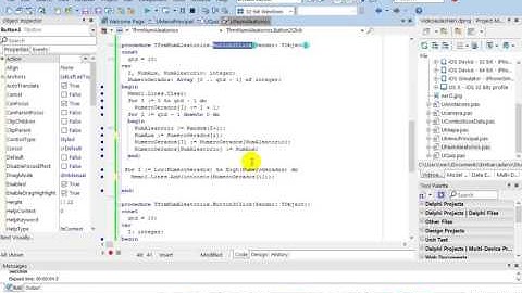 aula 6783 iOS Android Delphi curso II  SetLength Random  numeros aleatorios sem repeticao