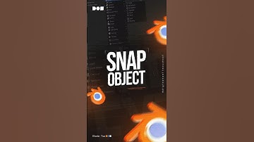 🎯Master the Snap Object tool in Blender #BlenderTips #3DModeling #BlenderCommunity