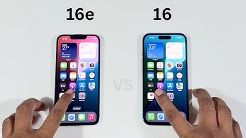 iPhone 16e vs iPhone 16 Speed test and Camera comparison