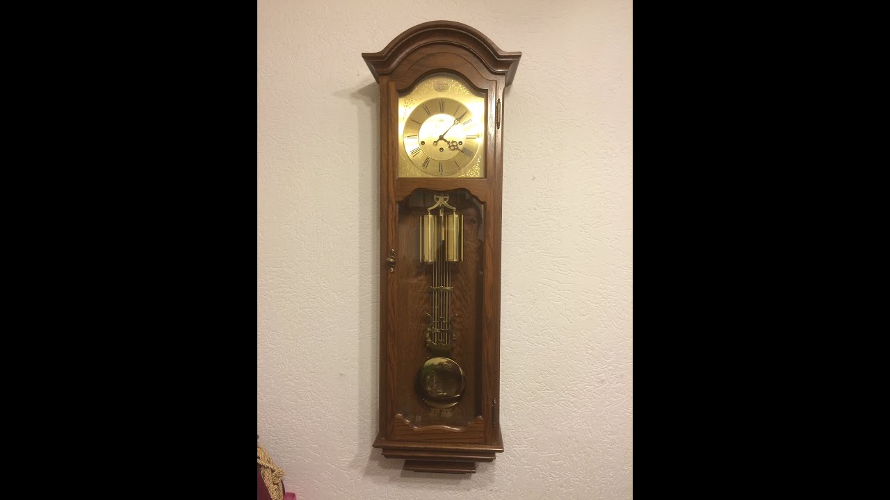 German AMS Westminster dubble weight wall clock by Din973 (V66) YouTube
