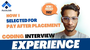 How I selected in pay after placement course | coding and interview experience