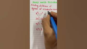 Difference of Two Consecutive Square Numbers @@##math #BasicMathamatics