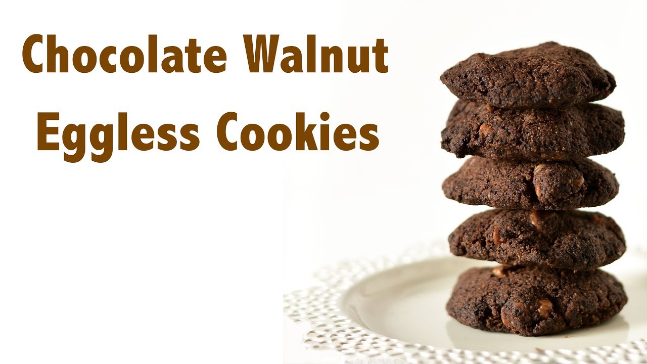 Keto Chocolate Walnut Eggless Cookies!!! YouTube