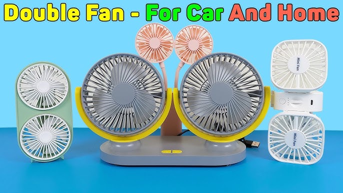 Panergy Camping Fan with LED Lantern, 20000mAh Battery Operated Jobsite Fan  with Light & Hook, 270° Pivot, 4 Speeds, Portable Fan for Camping