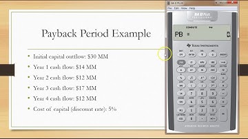 Payback Period with BAII Plus (*Note: with Professional BA II Plus)