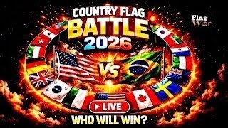 The ULTIMATE Country Flags Battle: WhoWillSurvive?🌍🔥