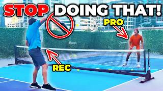 Pickleball Pro BREAKS Rec Player's Habits