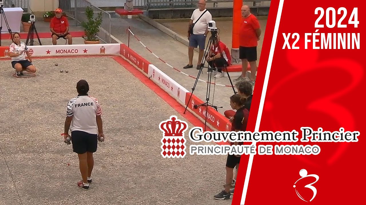 Miniature : Quart FRANCE vs GENÈVE : International doublette féminin à pétanque de Monaco - Septembre 2024
