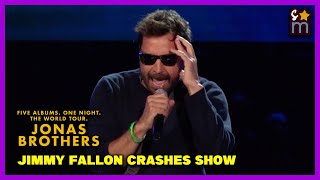 Jimmy Fallon Crashes Jonas Brothers Concert & Sings Mr Brightside Clip - Yankee Stadium