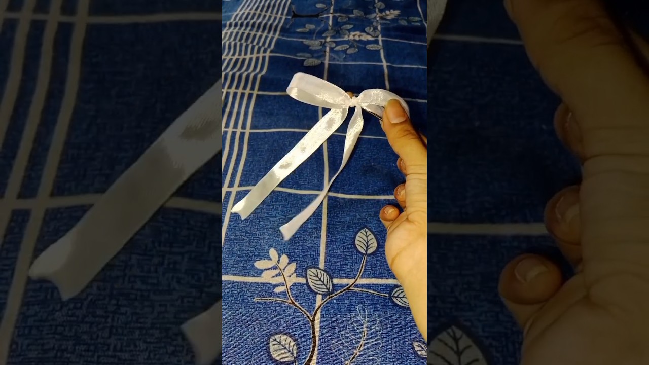 DIY ribbon bow 🎀🎗️