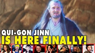 Reactors Reaction To Seeing Force Ghost Qui-Gon Jinn On Obi Wan Kenobi Episode 6 | Mixed Reactions