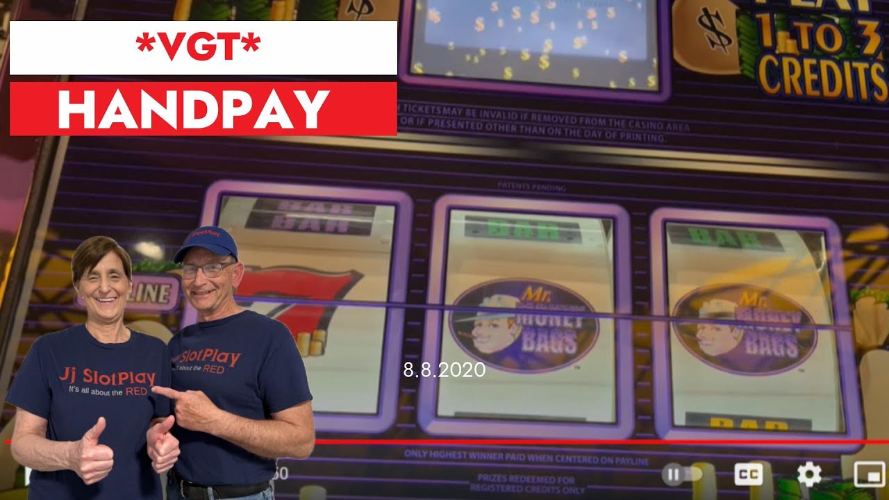VGT * HANDPAY * JACKPOT * Mr. Money Bags * The Hunt For Neptunes Gold