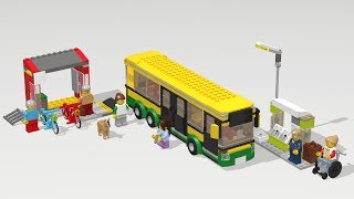 LEGO City Bus Station 60154 Review. LEGO City 2017 Set