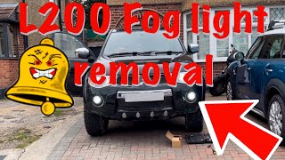 Instructional - Mitsubishi L200 B40 (B4T) fog light removal replacement