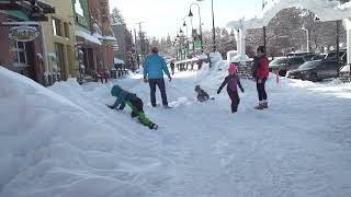 Snow day! Sights and sounds in Downtown Bend’s own winter wonderland