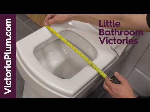 How to measure a toilet seat