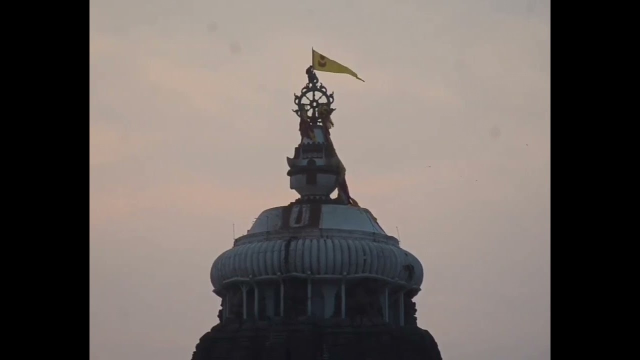 Flag changing of Nilachakra at Jagannath Temple, Puri on 12.02.2024.Jay Jagannath 🙏